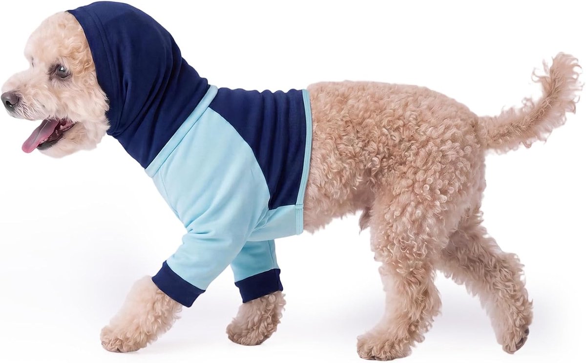 Herstelpak voor honden met nek- en voorbeenbescherming, anti-likshirt