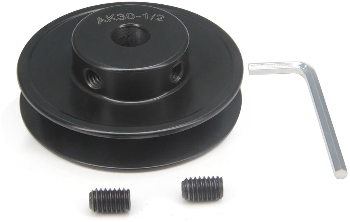 Boring single groef web sheaves 3.0" OD 1/2" boring V-riem sheave gietijzeren riemschijf voor V-riemen (AK30-1/2")