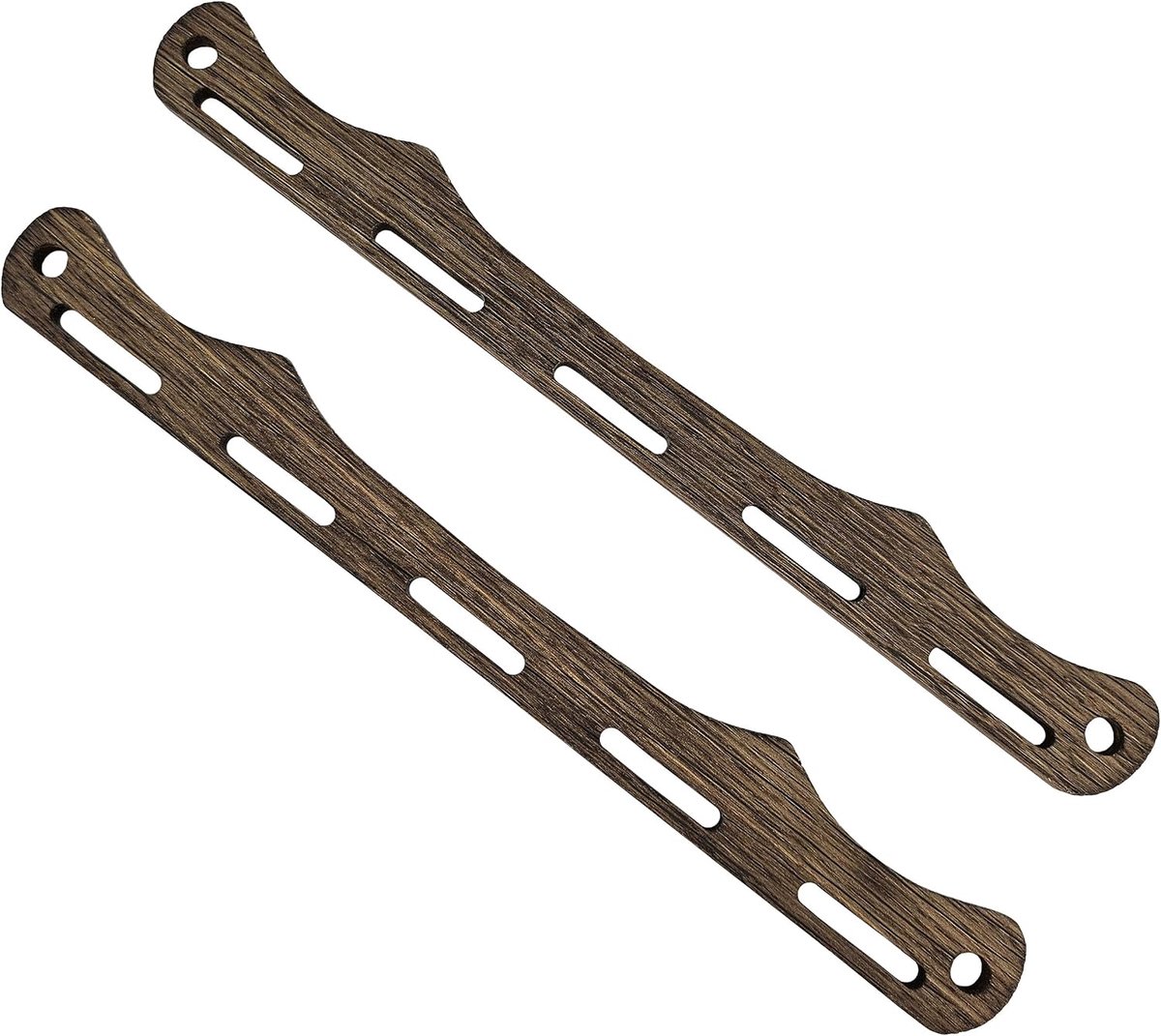 1 paar Viking-tassenbeugels donker eiken, 27 cm