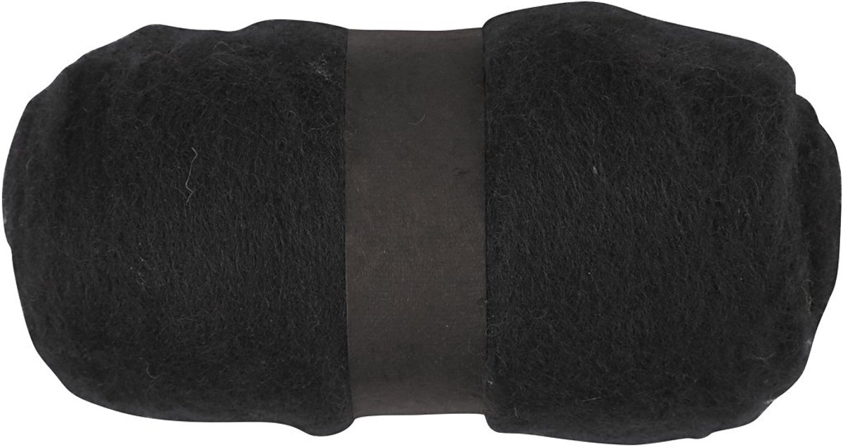Wol, zwart, 100g