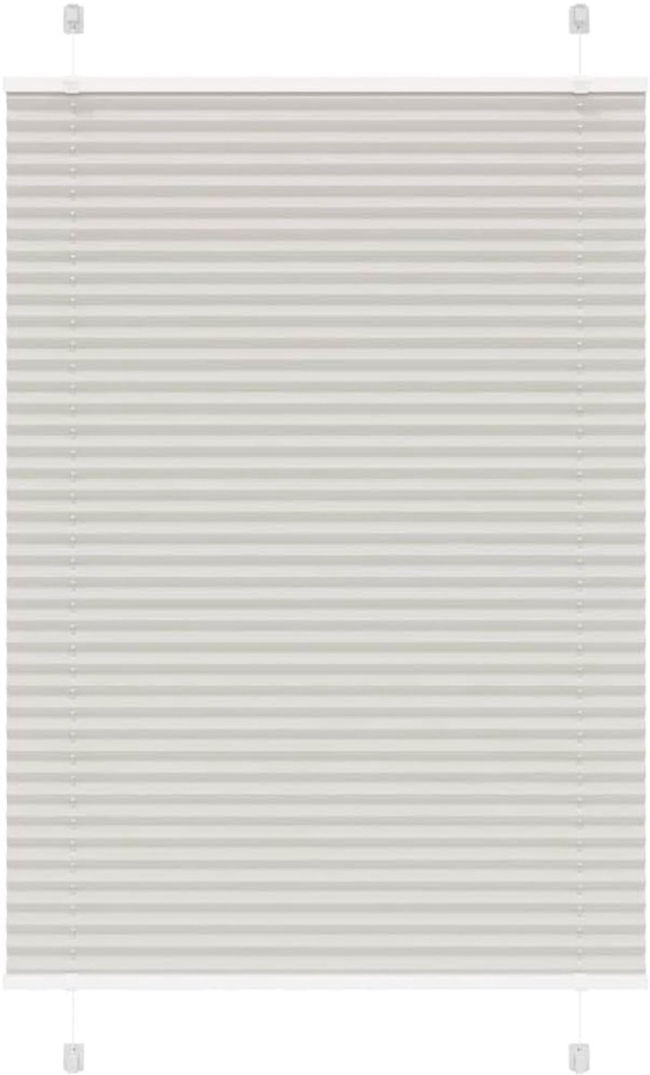 Plissé van 100% polyester, inkijkbescherming en zonwering, eenvoudige reiniging, montage met of zonder boren, ideaal voor woonkamer, slaapkamer of kantoor