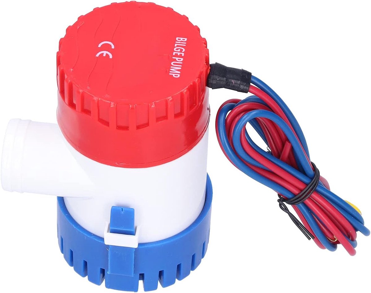 12V/24V 350/500/750/1100GPH Lenspomp, Geluidsarme Lenspomp, Halfautomatische Schakelaar Elektrische Kleine Dompelpomp voor Afvoer Leveren Stroom(12V-750GPH)