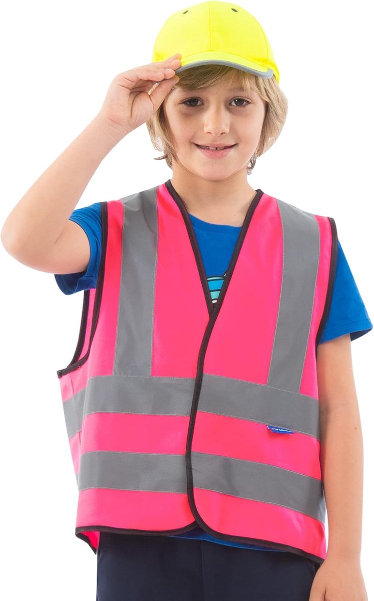 12 kleuren veiligheidsvest Kind Hoge Zichtbaarheid reflecterende veiligheidhesje kind Hi Vis Vest Geel Oranje