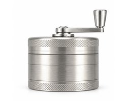 Grinder - 63MM - RVS - 4 Lagen - met Schepje - Crusher - Kruiden vermaler - Grinder - Metaal - Vermaler