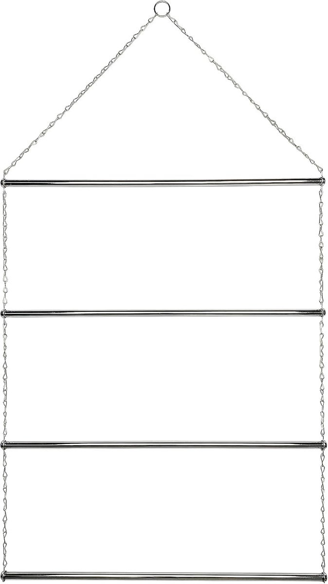 Plafondhouder plafondladder metaal, 60 cm, zilver verzinkt