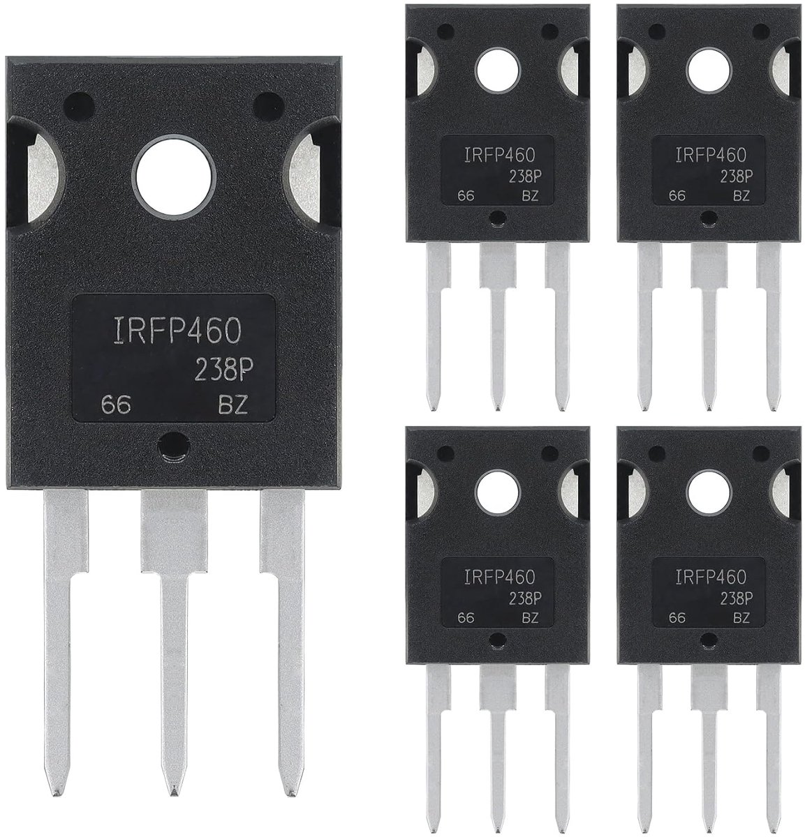 5 stuks IRFP460 IRFP460N IRFP460NPBF MOSFET transistors vermogen halfgeleiderproducten 20A 500V N-kanaal MOSFETS transistor 20 ampère 500 Volt TO-247