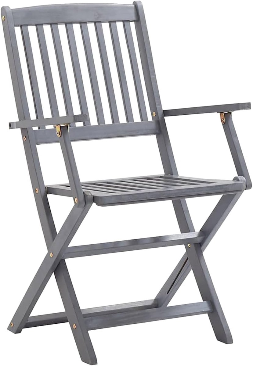 Opvouwbare tuinstoelen 6 stuks massief hout acacia, tuinmeubelen outdoor eetstoelen balkonstoelen voor outdoor tuin café camping3065519