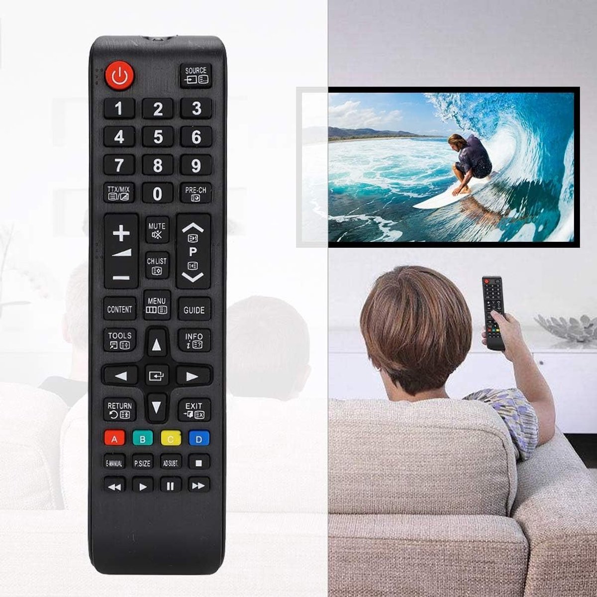 Afstandsbediening voor -01189A TV, Lange afstand Thuis Draadloze Afstandsbediening TV Controller.