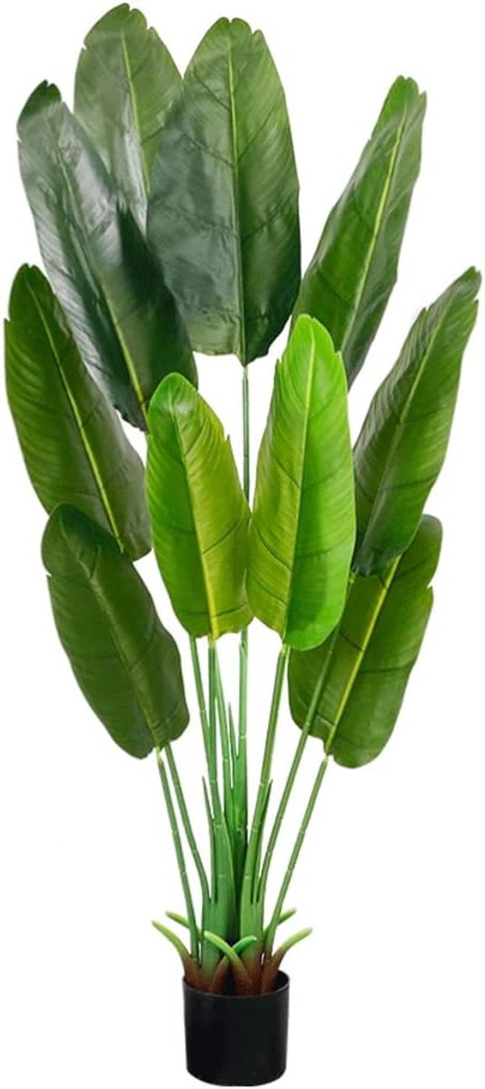 Kunstmatige plant palmboom, nep ingemaakte grote simulatie groene planten, woonkamer interieur kantoor winkel kunst decoratie (Grootte : 160CM)
