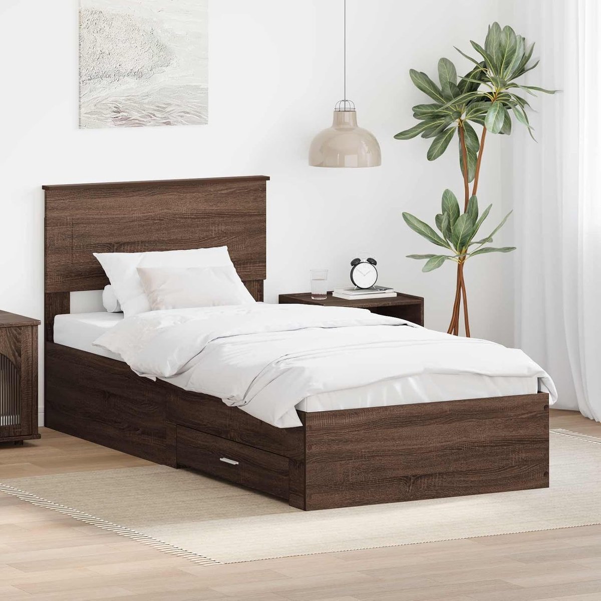 Bewerkt hout Modern minimalisme 75 x 190 cm Bruin eiken