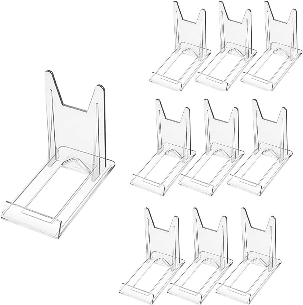 10 stuks acrylstandaarden verstelbare decoratieve plaathouder decoratieve standaard voor elektronische producten fotodisplays