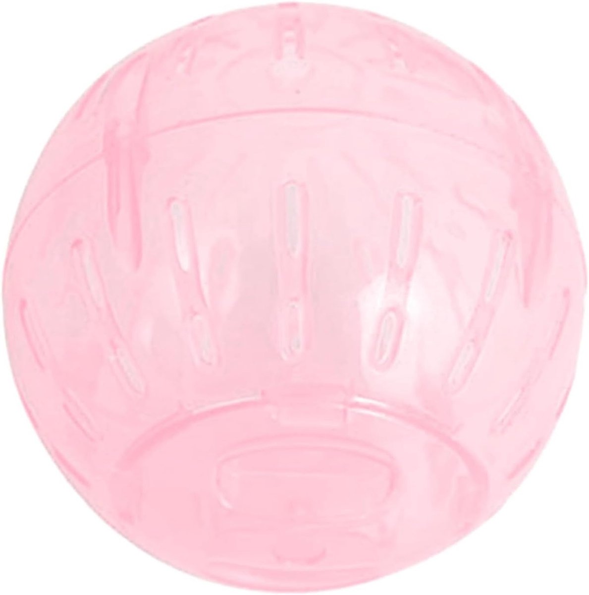 3,9 inch oefenbal voor kleine dieren - stil loopwiel voor dwerghamsters, gerbils en andere kleine huisdieren (roze)