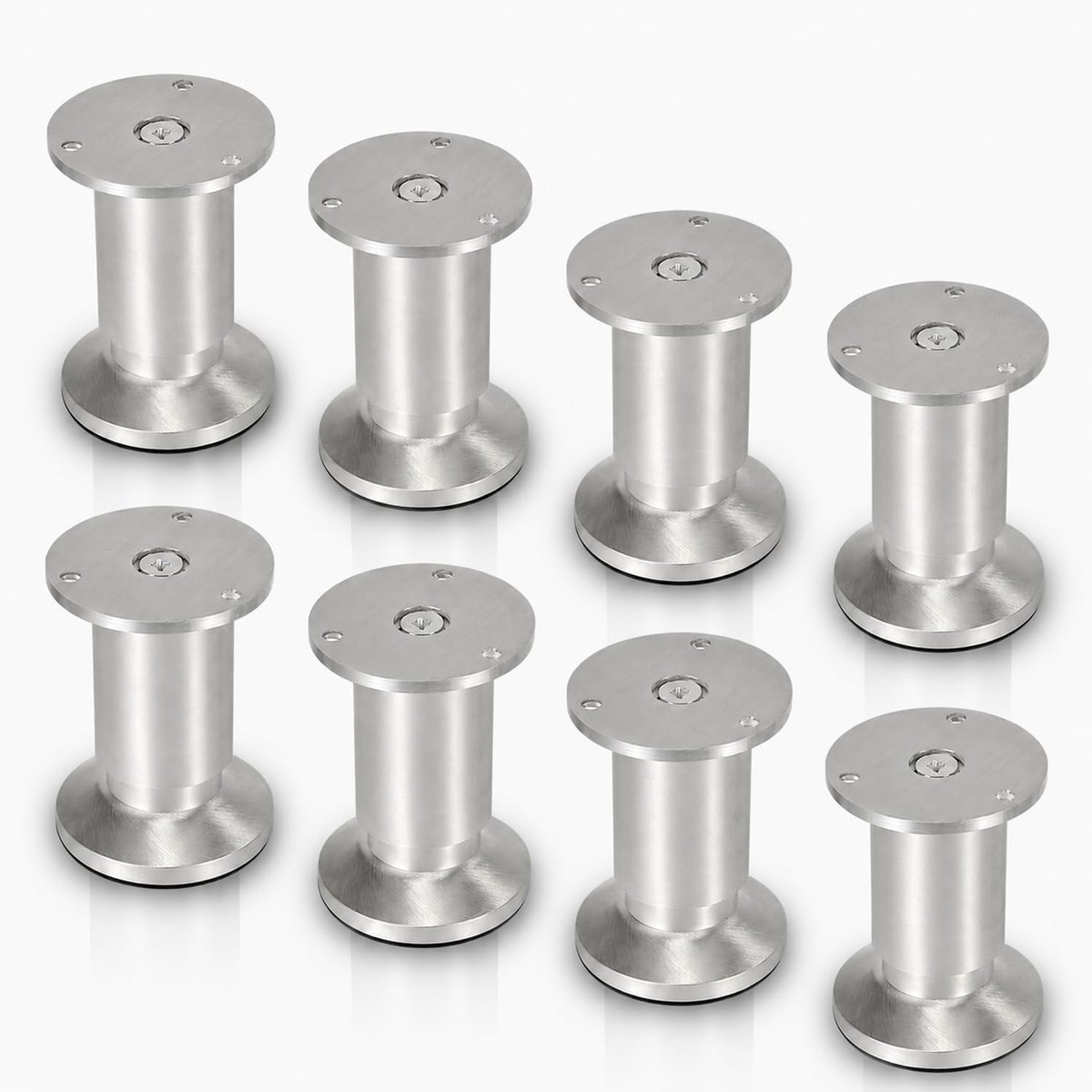 Poten, 10 cm, aluminiumlegering, kastpoten