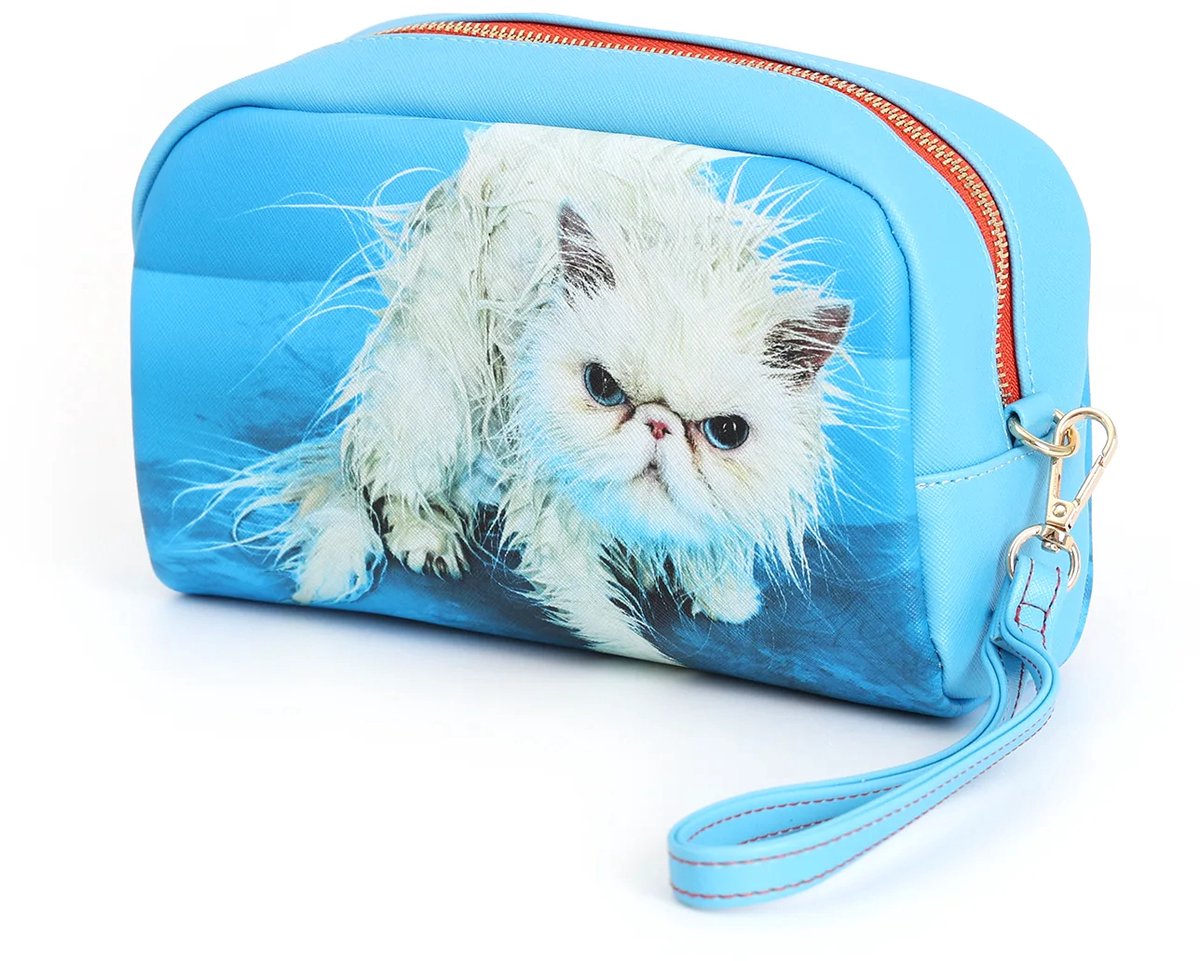 Seletti - Toilettas - Make-up Tas - Beauty Case Pets - Angry Cat