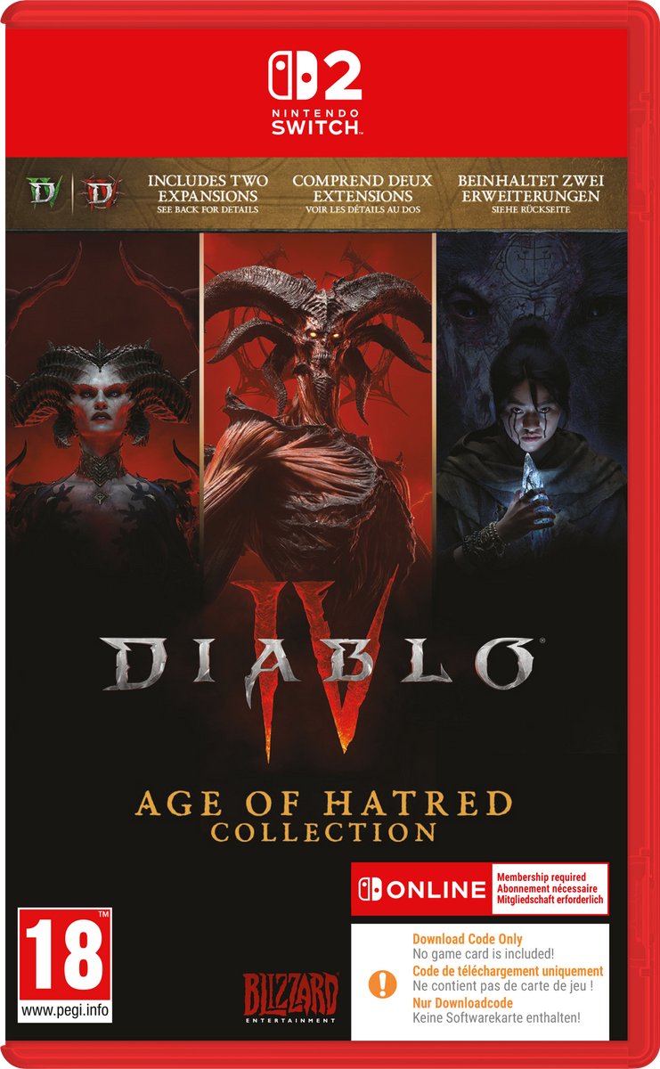 Diablo IV: Age of Hatred Collection - Nintendo Switch 2 - Code in a box