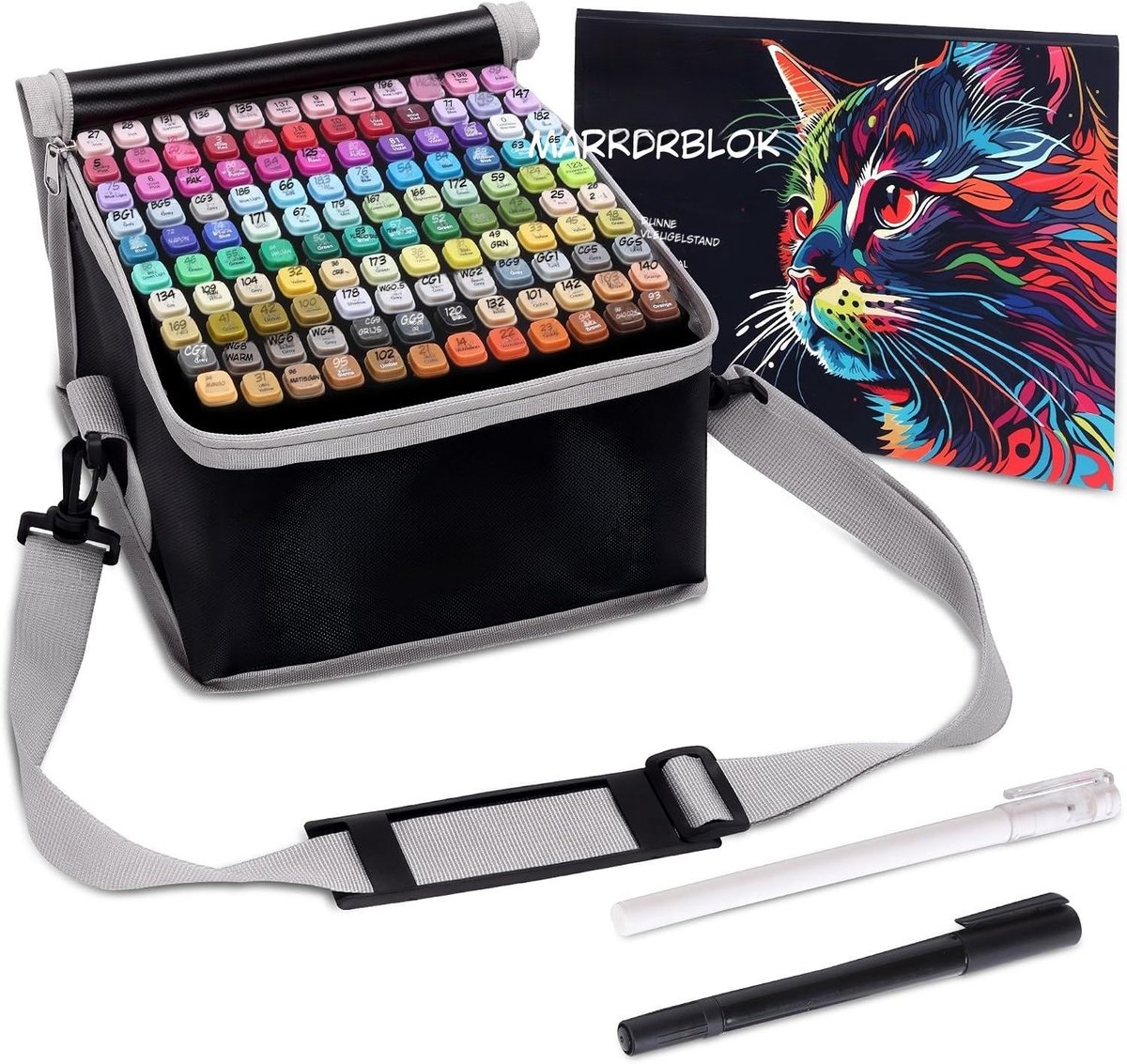 Kavora Twinmarkers - 120 Stukken - Alcoholpennen - Alcoholmarkers Set - Multikleur - 24cm x 20cm x 19cm
