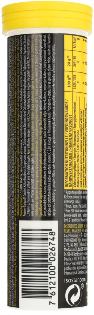 Isostar Hydrate & Perform - Powertabs - Citroen - 6 x 500 ml van Merkloos — afbeelding 5
