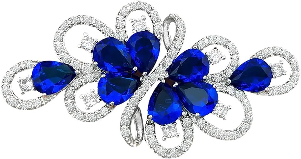 Oostenrijkse kubische zirkonia kristal bruid broche pin voor vrouwen en meisjes bruiden bruiloft broche pin