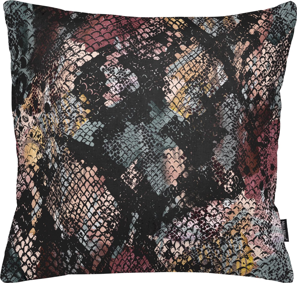 Melli Mello Keep me Wild - Sierkussen - 45x45cm - Zacht - Modern - Inclusief Vulling - Slangenprint