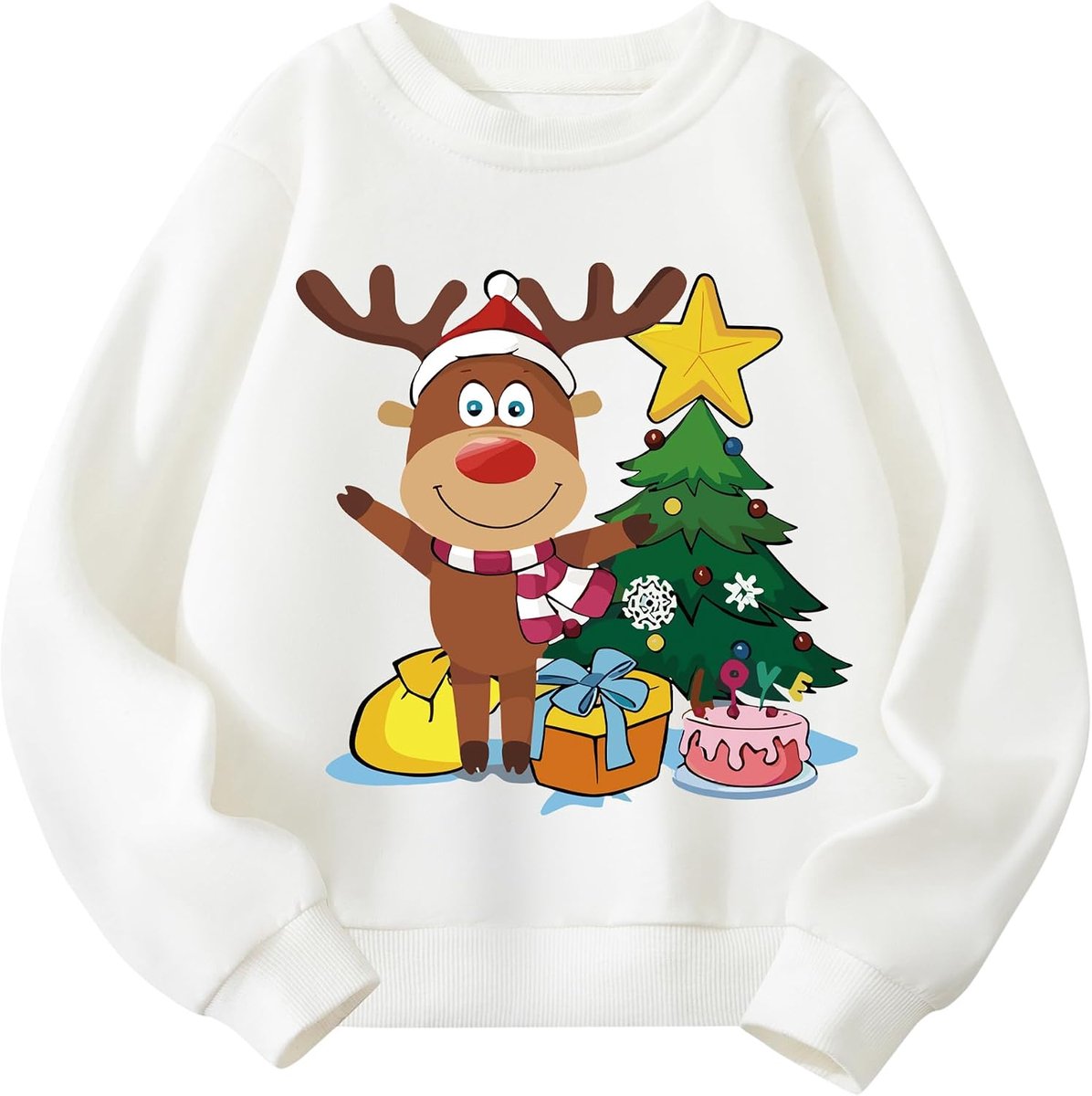 Sweatshirt Jongens en Meisjes Christmas Sweater Kids Katoen Kerst Kleding voor Kinderen Leeftijd 2-7 Jaar