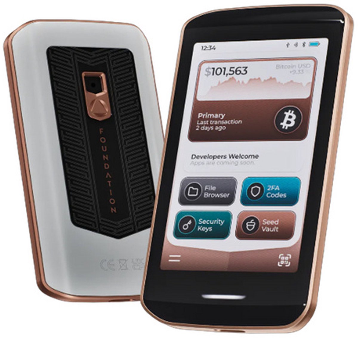 Passport Prime - Hardware Wallet - Foundation Devices - Arctic Copper