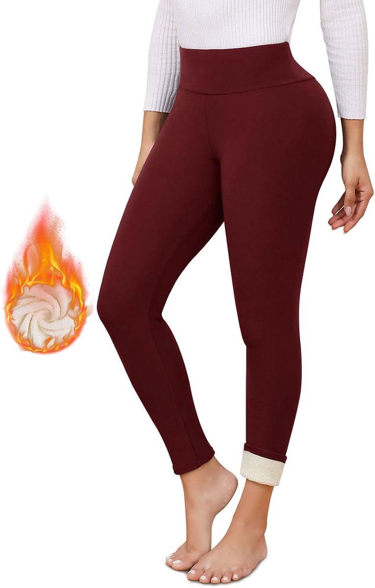 Leggings Vrouwen Thermische Bont Gevoerde Leggings Winter Hoge Taille Warme Sherpa Leggings Dames Workout Yoga Broek