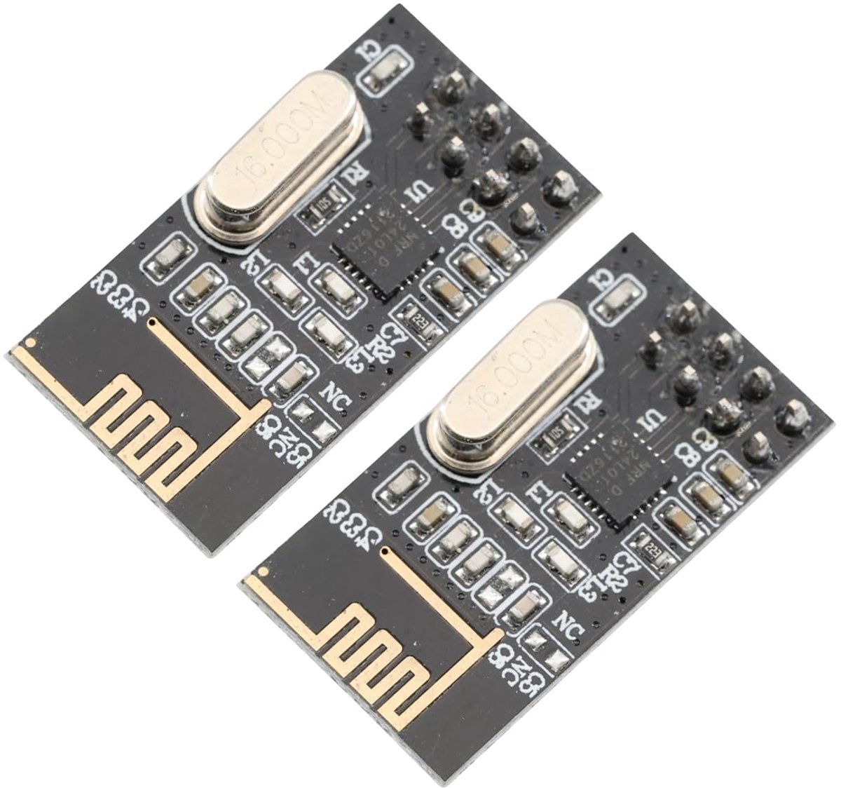 2.4G Draadloze Transceivermodule 1,9–3,6 V Versterkte Versie RF voor PI voor ARM-module Draadloze Communicatiemodule (Verpakking van 2)