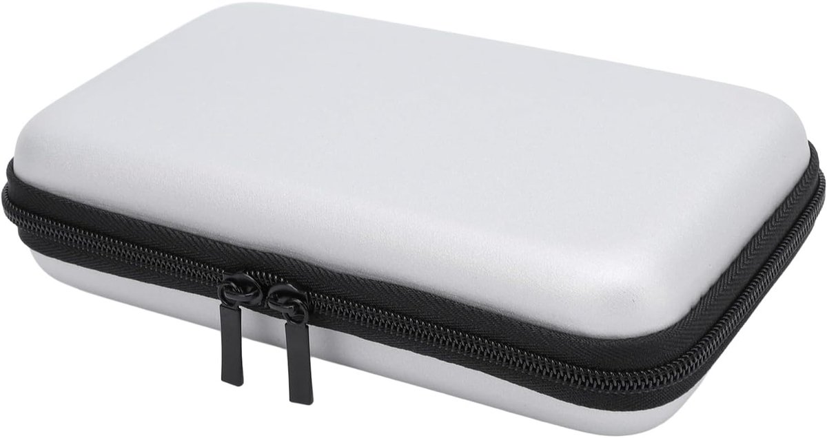 Shell Travel Case met 8 Game Slots & Accessoire Storage voor 3DS XL/2DS XL/DS Lite/DSI XL -consoles (zwart) (SILVER)