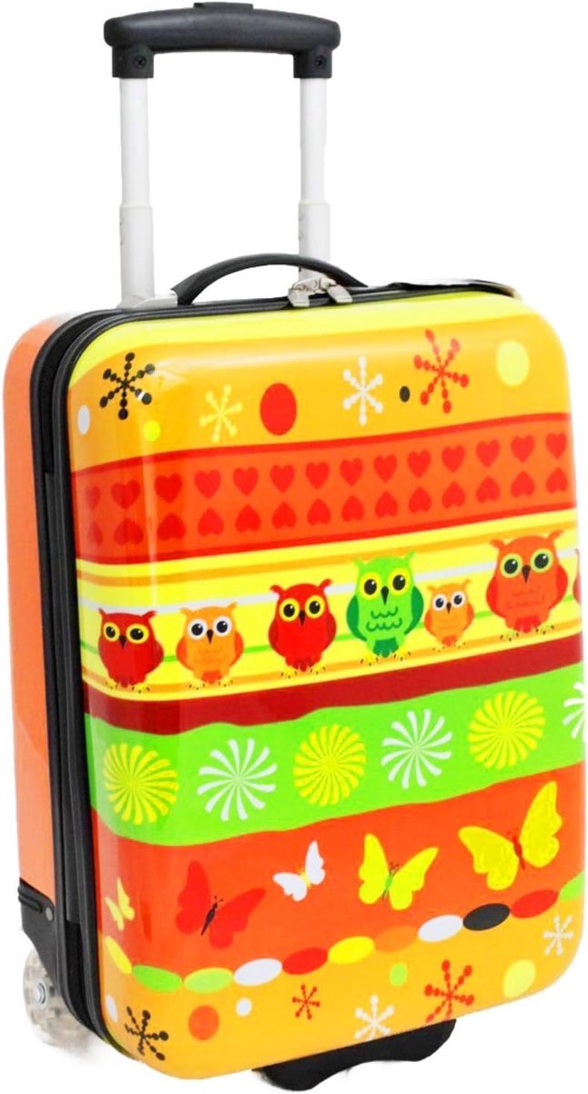 Cabine koffer 50 cm oranje kinderen snowball