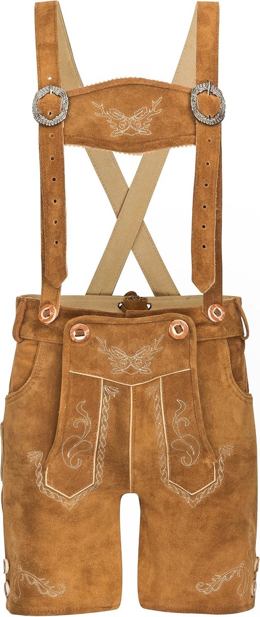 Lederhose voor kinderen, klederdrachtbroek, voor jongens en meisjes, klederdrachtbroek, kort
