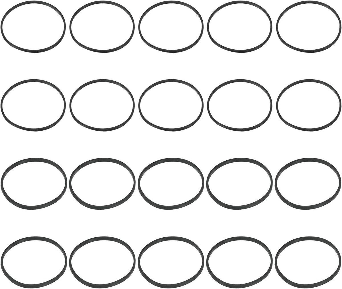 Carburateur Float Bowl Pakking Set, 10 stuks 1/16" en 10 stuks 1/26" voor B&S Motoren, Vervangt 693981 280492 799866, Geschikt voor Grasmaaiers en Tuinmachines