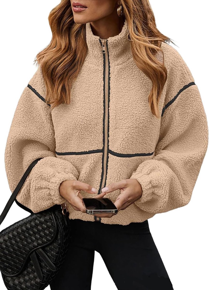 Jas Winter Met Rits Tussenseizoen Teddy Jas Lange Mouwen Blouson