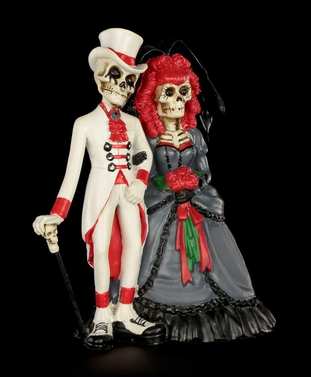 Shop GmbH Gothic figuur skelet bruidspaar - Forever by Your Side | fantasy-figuur, handbeschilderd