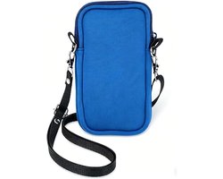 Pwsap Telefoonsok 2 lagen, waterdicht neopreen telefoonhoesje met riem, universele schok- en slagvaste tas voor smartphone, compacte hoes geschikt voor 7 inch voor reizen wandelen, cadeau voor mannen