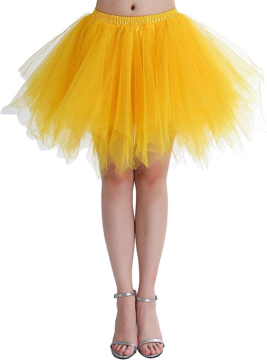Gezwollen tutu gelaagde tule petticoat rok voor feest