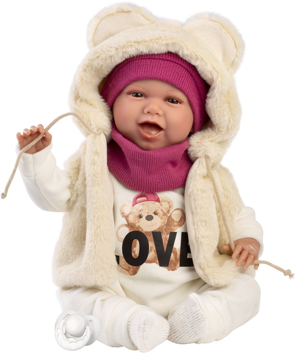 Llorens Mimi babypop met geluid en speen 42 cm
