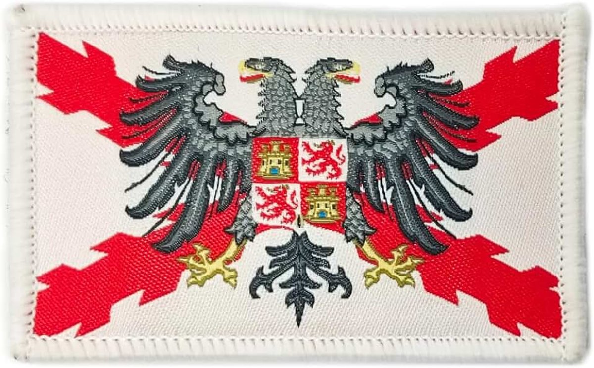 Bourgondisch kruis van adelaar, geborduurd wapen, geborduurde patches voor militaire doeleinden, patches (adelaarskruis)