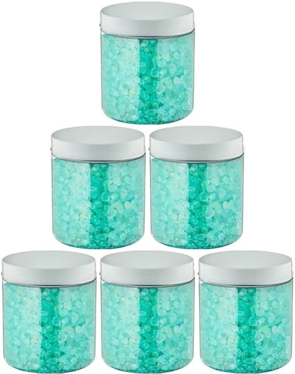 Badzout Hamam 300 gram - Set van 6 stuks - met witte deksel