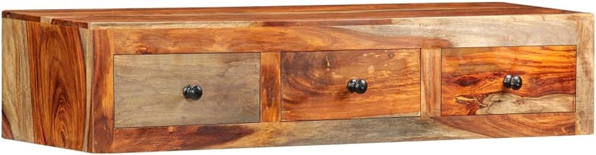 Bank, slaapkamer, bijzettafel, salontafel, kantoor, bijzettafel, wandconsoletafel, 100 x 25 x 20 cm, massief hout, palissander, geschikt voor woonkamer, slaapkamer, werkkamer