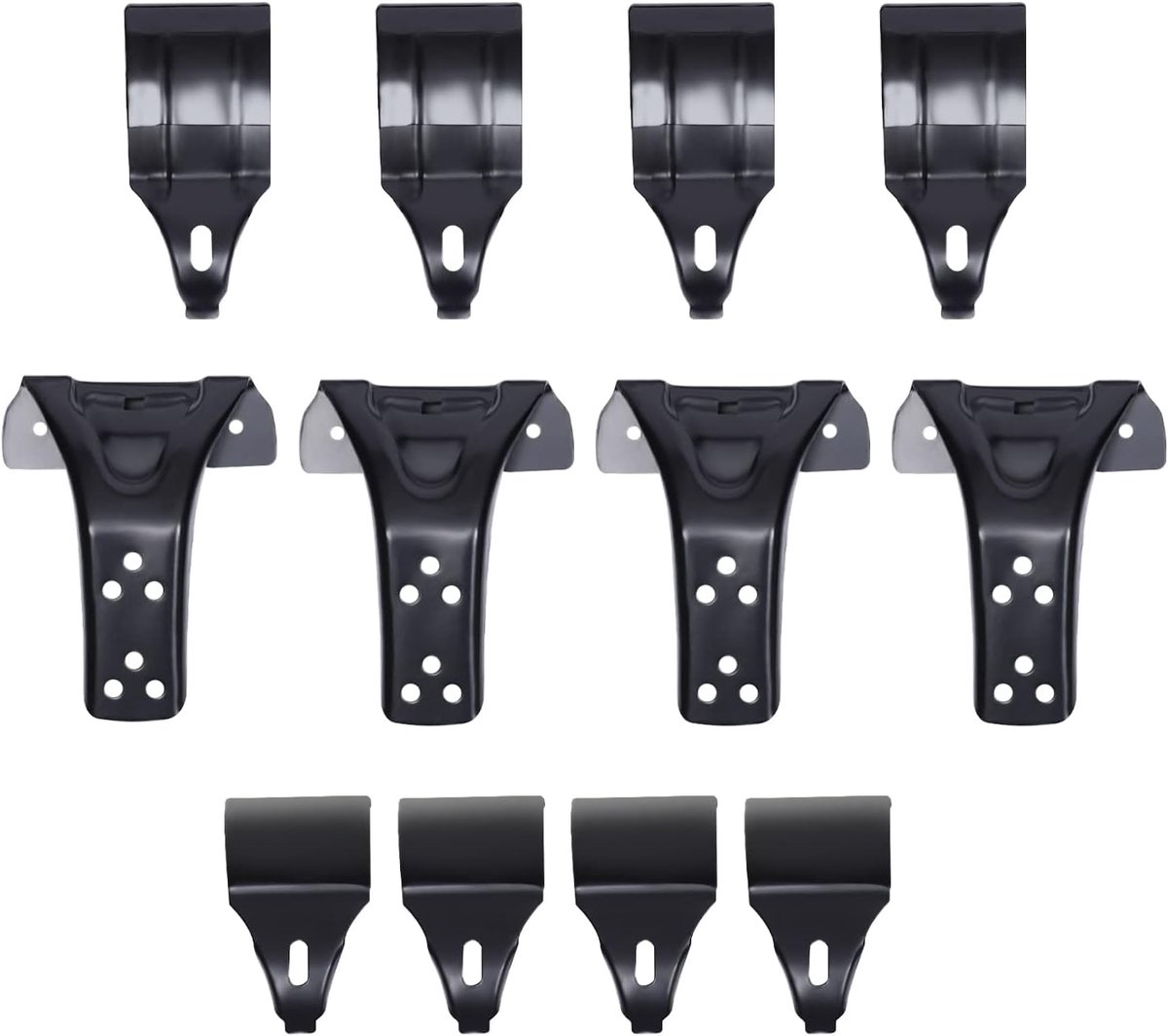 Dakdrager autodak, universele dakdrager 75 kg draagkracht, 122-130 cm zijrails instelbaar, met 2 x dwarsstangen, voor de meeste autovoertuigen