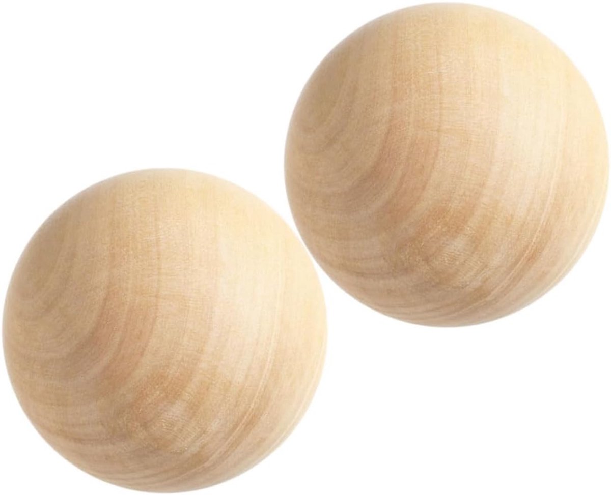 2 Stuks Kleine Houten Ballen Voor Knutselen 7 Cm Ronde Kralen Van Natuurlijk Hardhout Ongeverfde Houten Bollen Voor Houtbewerking Schoolknutsels En Kunstprojecten