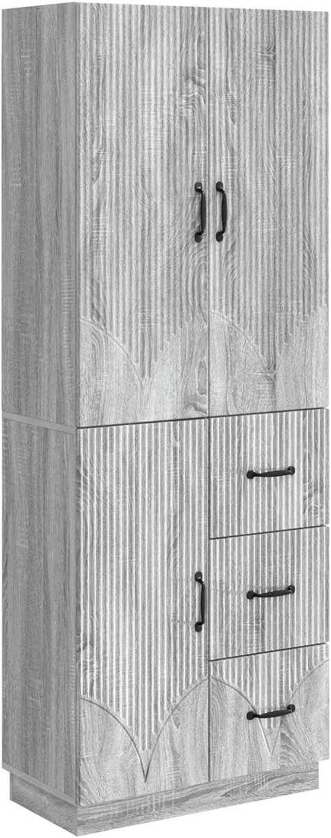 Sonoma, grijs, technisch hout, 2 stuks