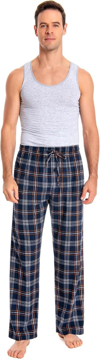 100% Katoen Flanel Comfortabele Pyjama/Lounge Bottoms Met Zakken