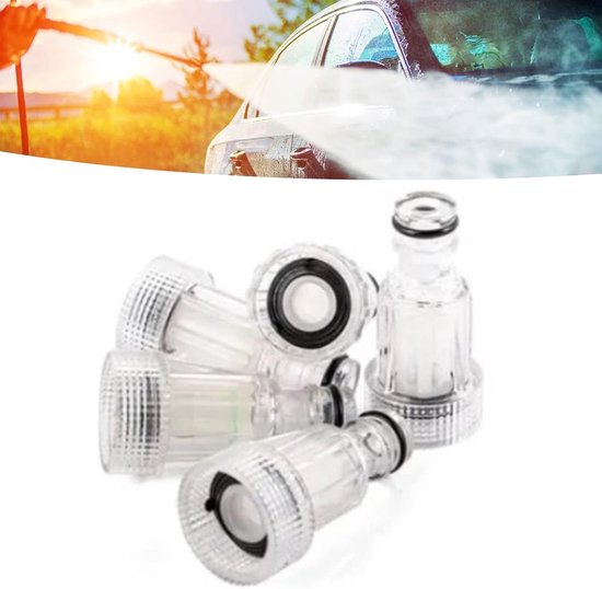 5 Stuks Waterfilters Voor Hogedrukreiniger, 3/4 Inch Auto Schone Wasmachine Waterfilter Diameter Afneembaar Gemakkelijk Te Reinigen Wasmachine Verbindingsgereedschap — afbeelding 4