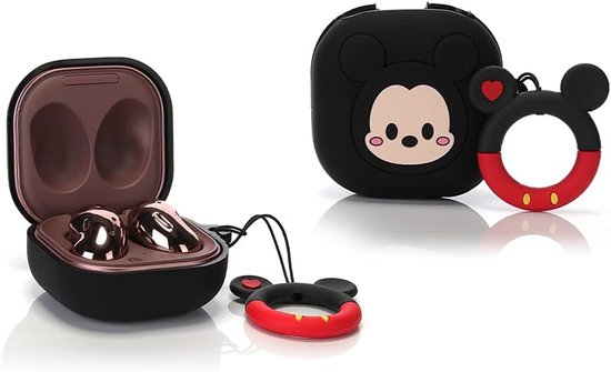 (2 stuks + reinigingspen) XMBYGY siliconen hoes voor Galaxy Buds FE (2023) / Buds2 Pro (2022) / Buds 2 (2021) / Buds Pro (2021) / Buds Live (2020) Beschermhoes met 3-in-1 reinigingsborstel pen — afbeelding 4