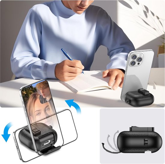 Hoes voor AirPods 4 Gen 2024 met Karabijnhaak PWZ Oranje — afbeelding 2