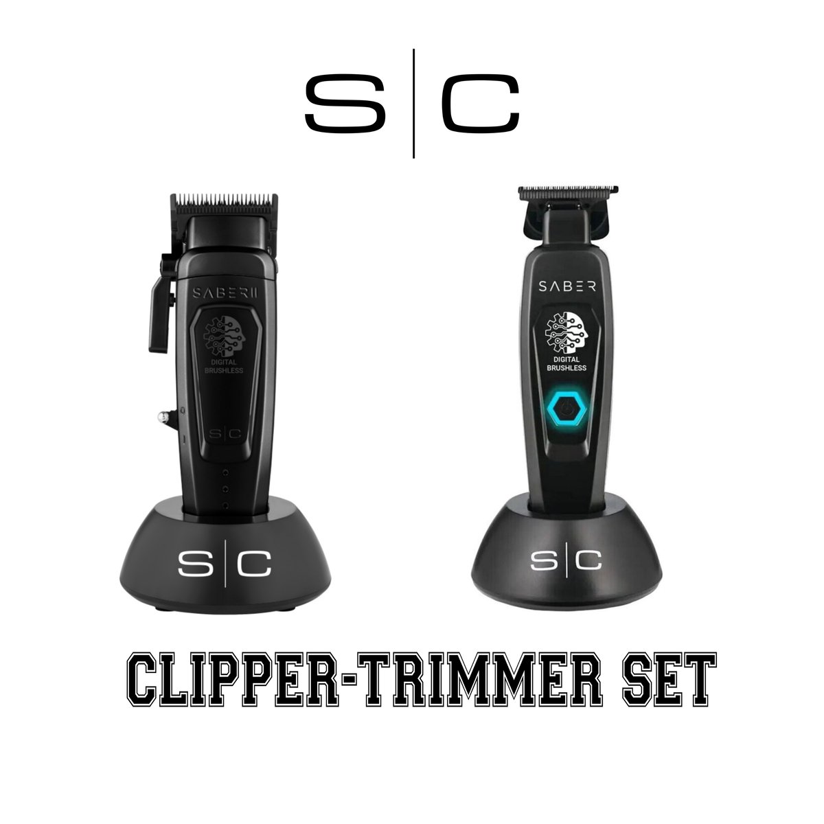 StyleCraft Saber 2.0 Tondeuse Zwart + Saber Trimmer Zwart Set