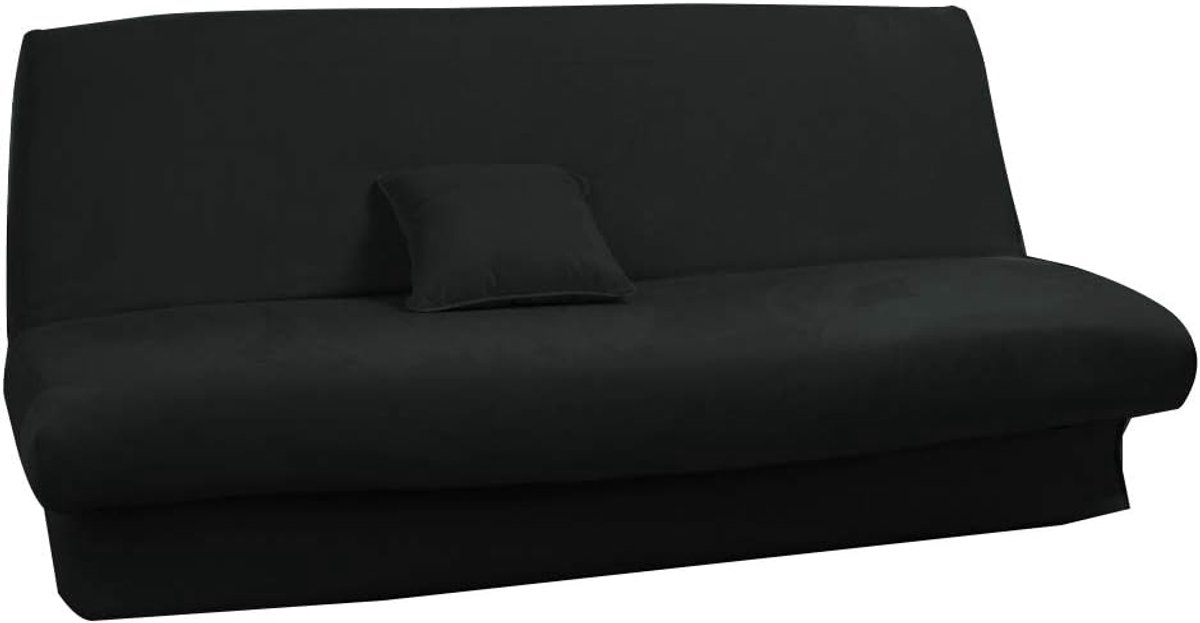 Overtrek voor slaapbank, uittrekbaar, riemen, 120 tot 140 cm, 180 tot 200 cm, antraciet