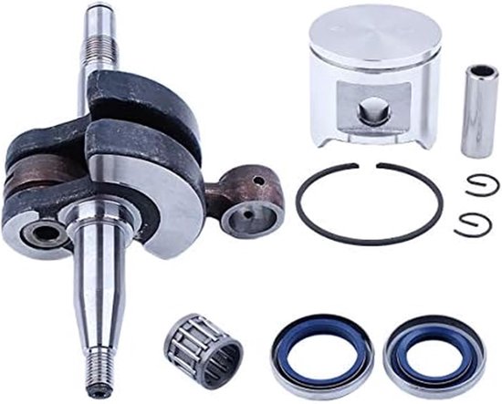 (48 mm) Zuiger, for Husqvarna, 365 kettingzaag #503691303 Pen Vinger Ring Naaldlager Borgring zuigerveer voor tuinmachines — afbeelding 2