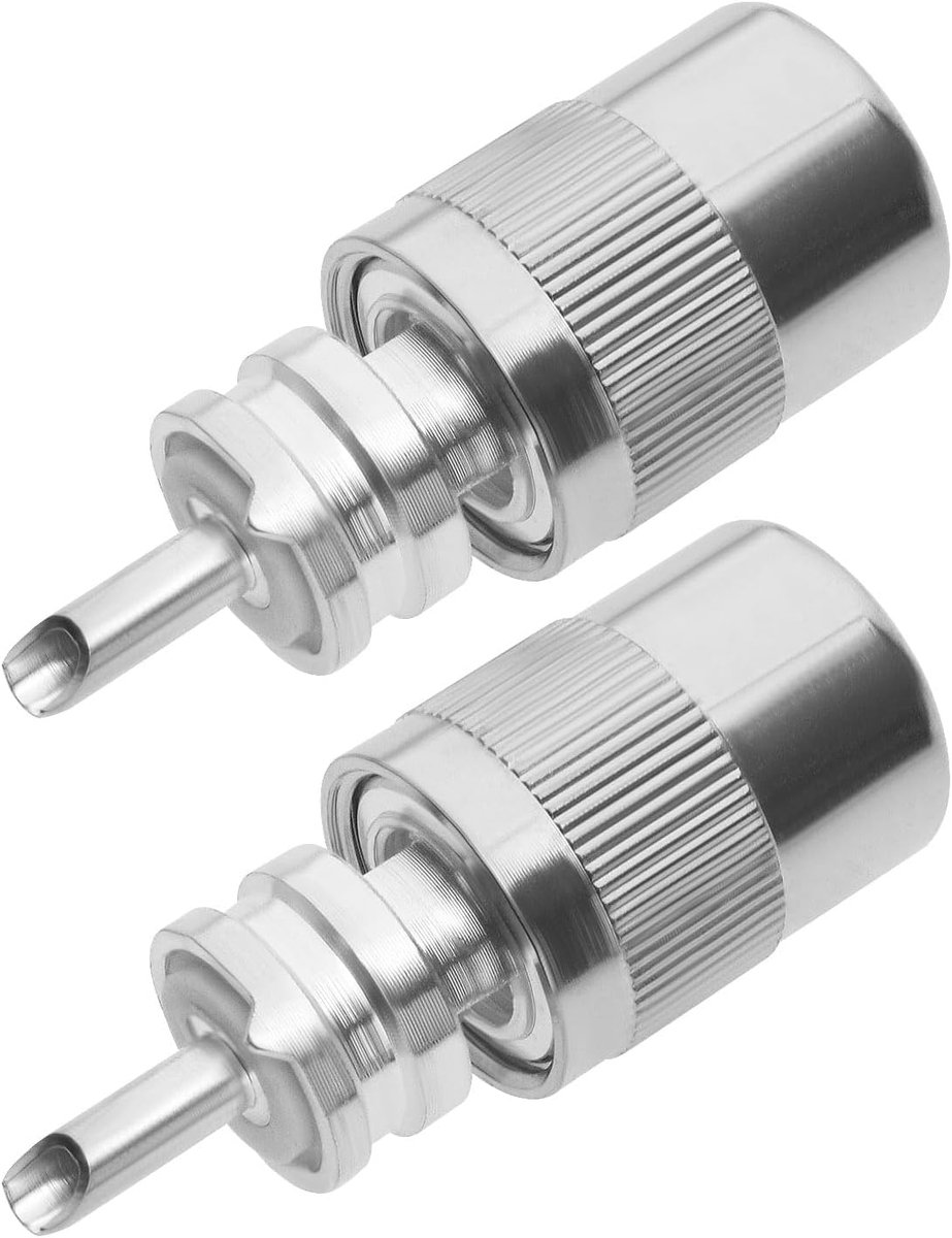 UHF Male RF Coaxiale Connector - 2 Stuks - PL259 - Coaxiale Kabel Adapter - Voor Radio Projecten